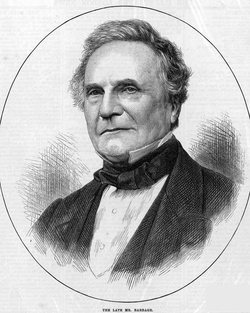 Retrato pintado de Charles Babbage