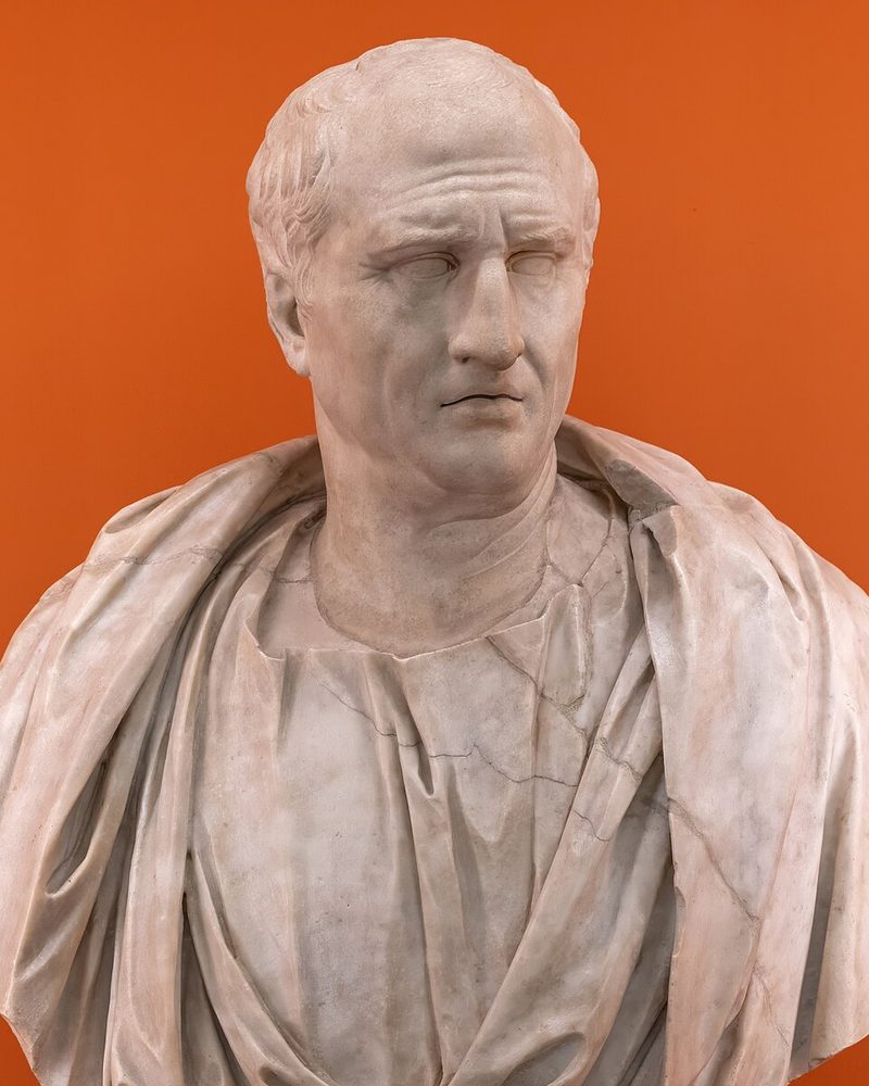 Busto de mármore de Marco Túlio Cícero