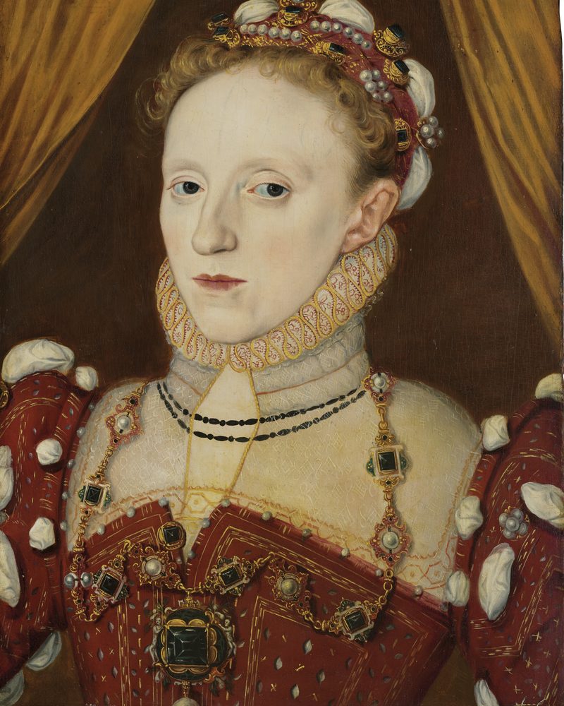 Retrato pintado de Elizabeth Primeira da Inglaterra