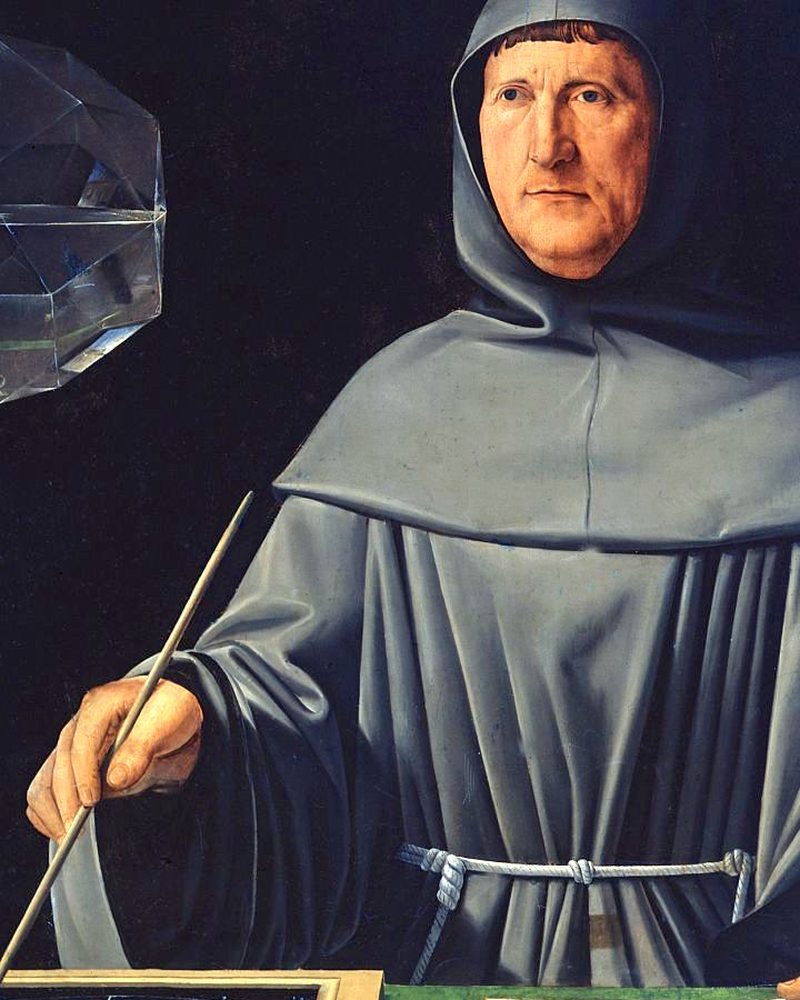 Retrato de Luca Pacioli atribuído a Jacopo de' Barbari