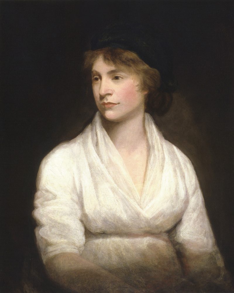 Retrato pintado de Mary Wollstonecraft