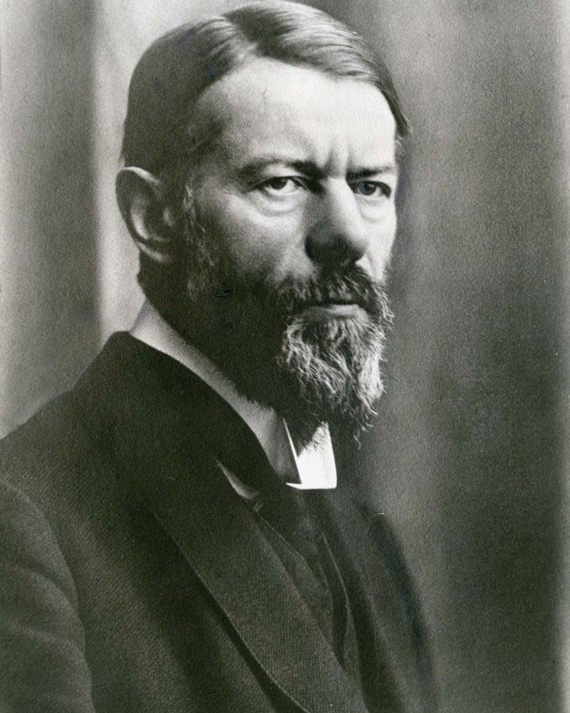 Retrato fotográfico de Max Weber