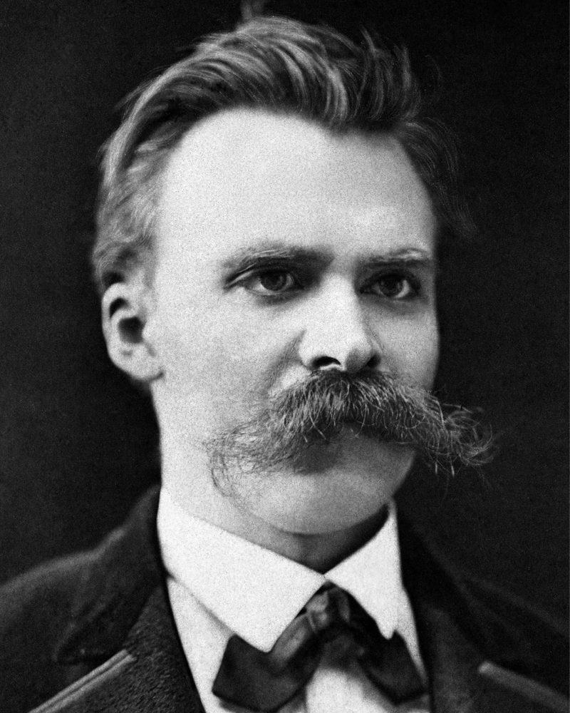 Retrato fotográfico de Friedrich Nietzsche